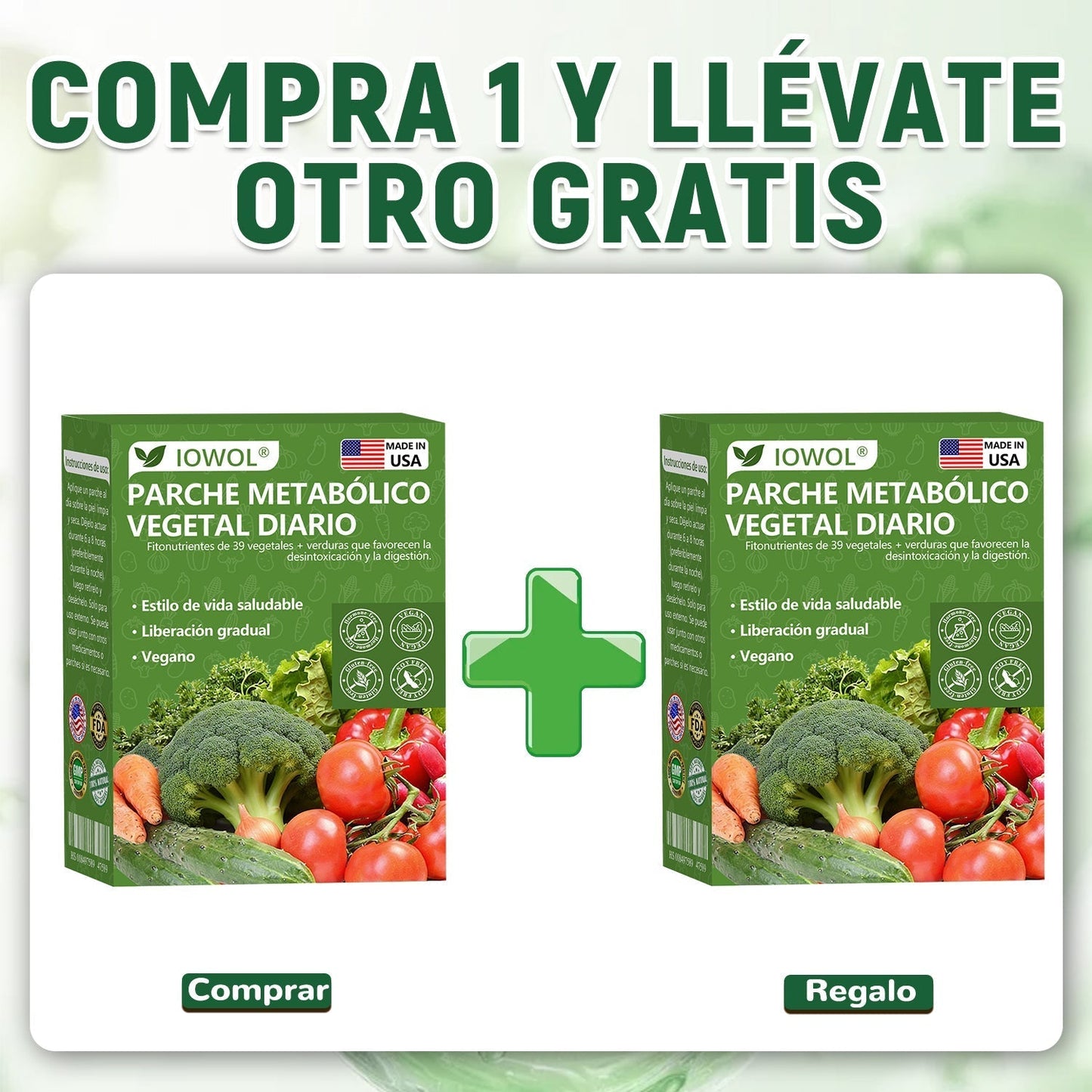 50%🥦𝐓𝐢𝐞𝐧𝐝𝐚 𝐎𝐟𝐢𝐜𝐢𝐚𝐥 |  𝐈𝐎𝐖𝐎𝐋® 𝐏𝐚𝐫𝐜𝐡𝐞𝐬 𝐌𝐞𝐭𝐚𝐛ó𝐥𝐢𝐜𝐨𝐬 𝐃𝐢𝐚𝐫𝐢𝐨𝐬 𝐜𝐨𝐧 𝐞𝐱𝐭𝐫𝐚𝐜𝐭𝐨𝐬 𝐨𝐫𝐠á𝐧𝐢𝐜𝐨𝐬 𝐝𝐞 𝟑𝟗 𝐯𝐞𝐫𝐝𝐮𝐫𝐚𝐬 𝐲 𝐡𝐨𝐣𝐚𝐬 𝐯𝐞𝐫𝐝𝐞𝐬 𝐩𝐚𝐫𝐚 𝐝𝐞𝐬𝐢𝐧𝐭𝐨𝐱𝐢𝐜𝐚𝐜𝐢ó𝐧, 𝐝𝐢𝐠𝐞𝐬𝐭𝐢ó𝐧, 𝐫𝐞𝐢𝐧𝐢𝐜𝐢𝐨 𝐦𝐞𝐭𝐚𝐛ó𝐥𝐢𝐜𝐨 𝐲 𝐞𝐧𝐞𝐫𝐠í𝐚 𝐝𝐮𝐫𝐚𝐧𝐭𝐞 𝐭𝐨𝐝𝐨 𝐞𝐥 𝐝í𝐚.
