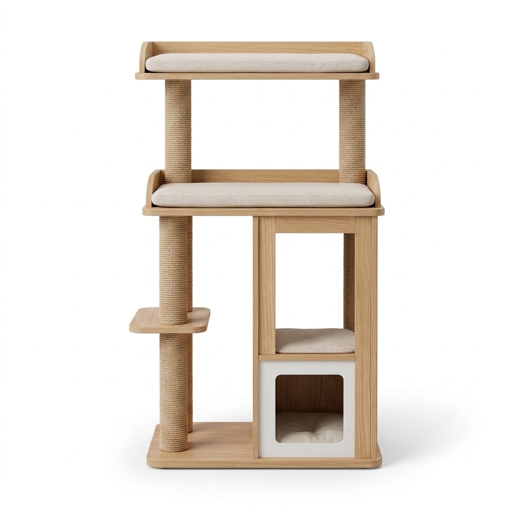 𝐩𝐥𝐚𝐧𝐭𝐮𝐫𝐞𝐫™ EcoHaven Sisal & Wood Cat Tree