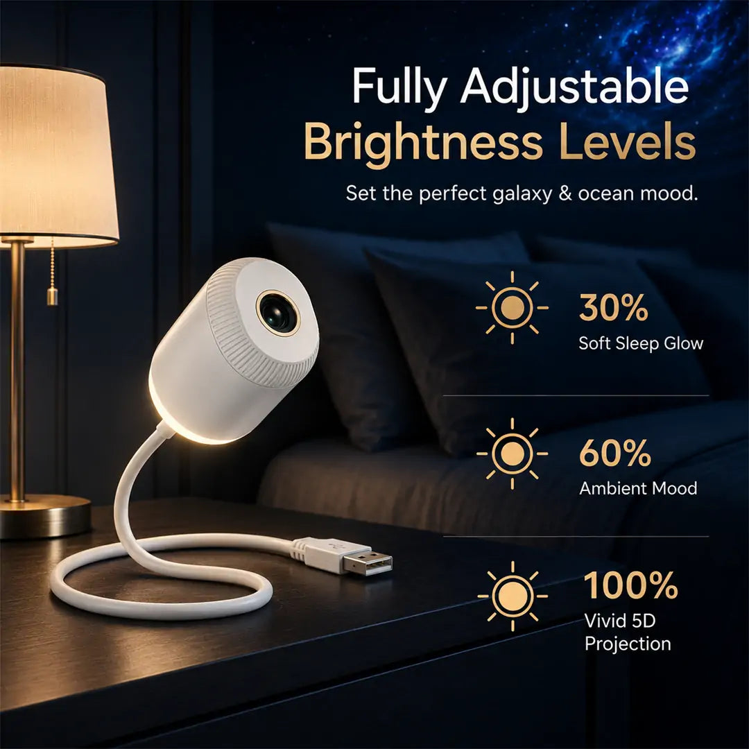Kaala® Smart 5D Holographic Night Light Projector (HD Dynamic)