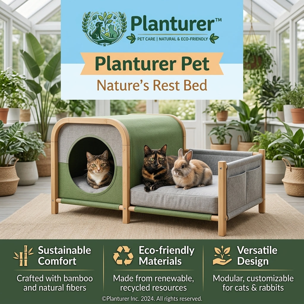 𝐩𝐥𝐚𝐧𝐭𝐮𝐫𝐞𝐫™ NatureRest Modular Pet Bed
